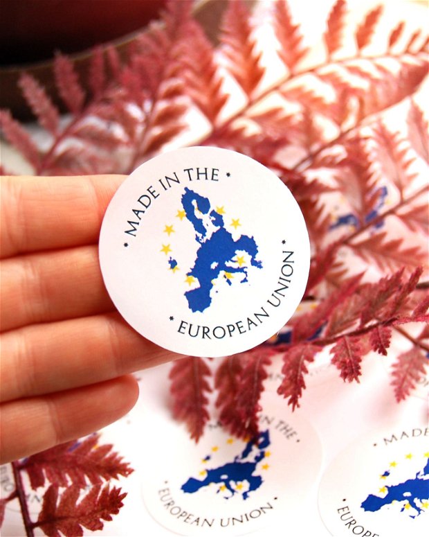 Stickere " Made in the  European Union"  - set 10 buc