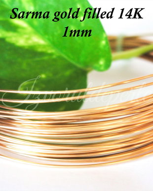 Sarma gold filled 14K, 1mm (0.5)
