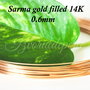 Sarma gold filled 14K, 0.6mm (0.5)