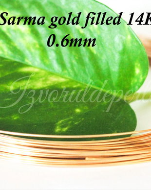 Sarma gold filled 14K, 0.6mm (0.5)