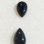 Cabochon lacrima mica din onix negru (provenienta America) aprox 8x5x2.5 mm