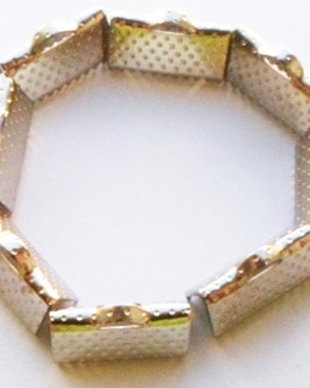 Terminatie sir cu puncte argintiu deschis 10 mm