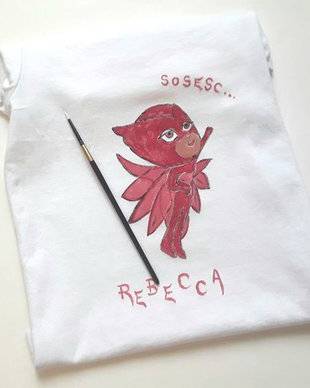 Tricou pictat bufnita