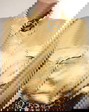 Bluza saten silk și fusta bumbac plin