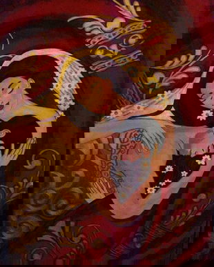 Tablou "Dulcea imbratisare", autor Aida Ciobanu, 71x52cm