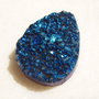Pandantiv lacrima din cuart druzy (provenienta America) aprox 35.5x25.5x9 mm