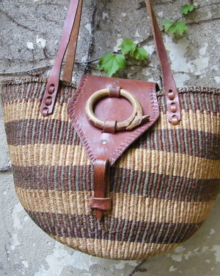 Geanta  impletitura sisal