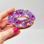Rezervat Broșă - Gogoașă Glazurată - Sweet Purple