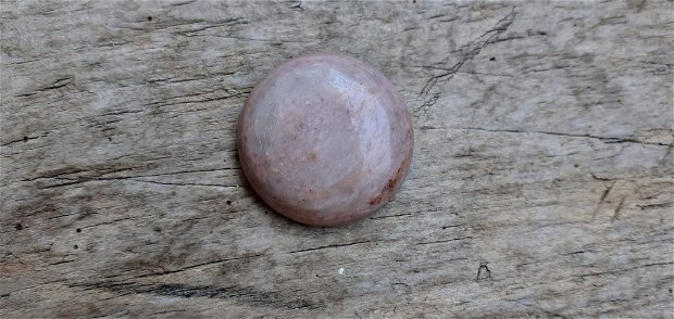 Cabochon rodonit roz prafuit, 30 mm