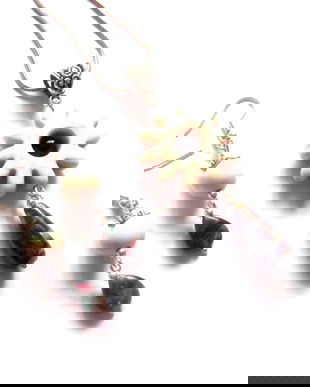 set cu howlite alb si Jad presat 38924