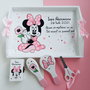 Tava taierea motului Minnie pictata manual personalizata