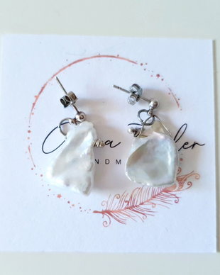 Cercei handmade cu perle naturale de cultură