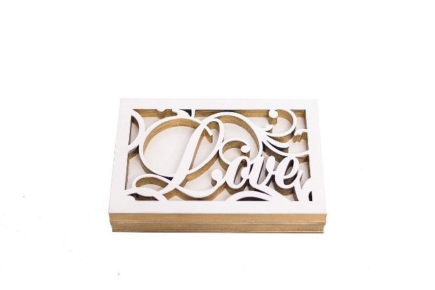 Cutie pentru verighete din lemn, IV1015