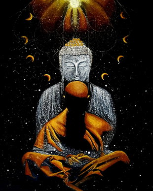 Tablou "Connected with Higher Self"