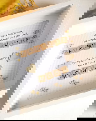 Ramă decor pentru Mosi | Cadou pentru Mosi | Ramă personalizată | Mesaj personalizat