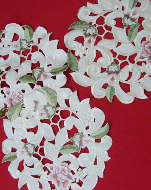 Set 3 mileuri broderie decupaje