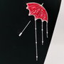 Broșă Umbrelă Rosie