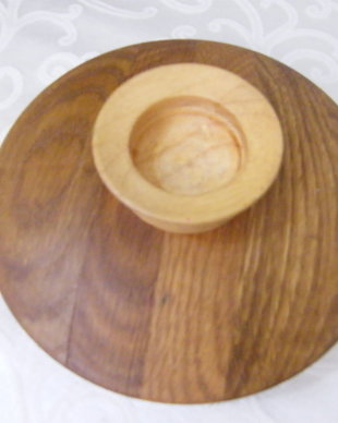 Suport lumanare -lemn   20 cm