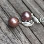 Cercei din perle Kasumi cu pin dinargint 925