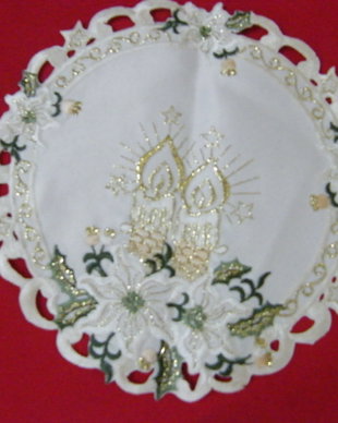 Mileu Craciun-cu broderie
