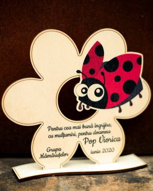 Ornament din lemn personalizabil, OP1008m