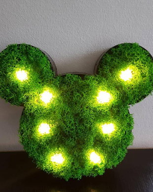 Lampa led cu licheni