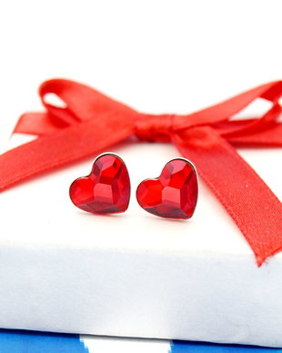 Cercei Swarovski / Inimioara / Heart / Argint 925