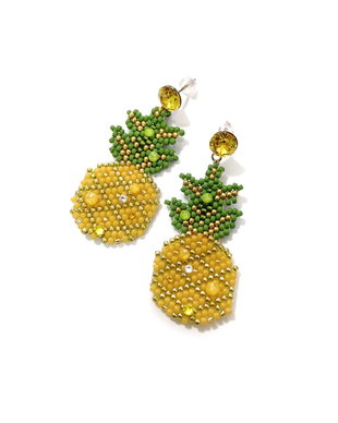 Cercei Ananas cu cristale Swarovski