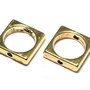 Link metalic, auriu antichizat, 11x11 mm