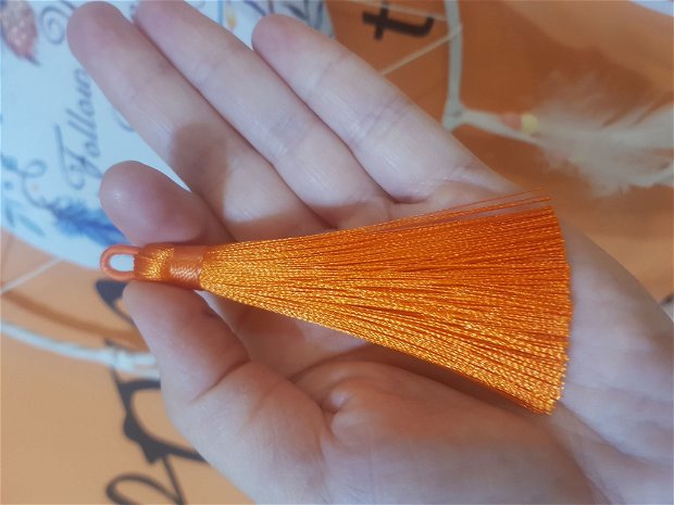 Ciucuri (8-9cm) mătase, portocalii