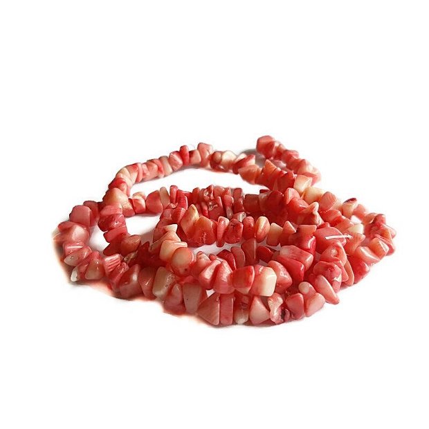 Coral roz somon chips 6-10mm (12cm)   GSLAK 113A