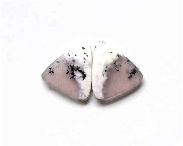 Pereche opal dendritic - cabochoane - OS125