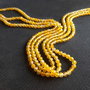 (10 buc) Agate fatetate, galben auriu 4mm GSLAK-T 064