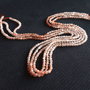 Cuart gold sand fatetat, 3mm (sirag 18cm) MG.0067