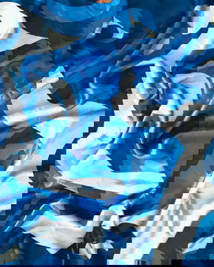 Esarfa mătase print abstract