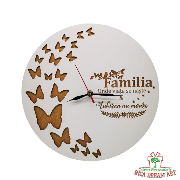 Blank Ceas personalizat "Familia"