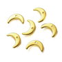 Charm semiluna, inox auriu 11x7mm  IN.0218