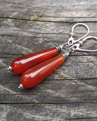 Cercei agate cu accesorii de argint 925
