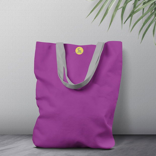 Geanta Handmade Tote Liner Captusit, Mulewear, Violet Aprins, 45x37 cm