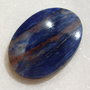 Cabochon sodalit (INDIA - lucrat manual) aprox 38x27x5 mm