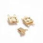 Inchizatoare multisir, inox auriu 15x10x3mm  IN.0137