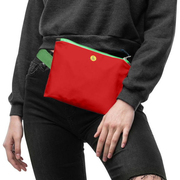 Borseta Handmade Fanny Pack, Mulewear, Caramiziu, 22x19 cm