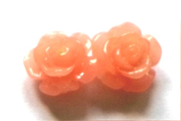Trandafir portocaliu crem 10 mm