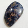 Cabochon sodalit masiv (INDIA - lucrat manual) aprox 47x26.5x6.4 mm