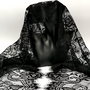 Esarfa dantela neagra PRECIOUS CHANTILLY - JOLIE