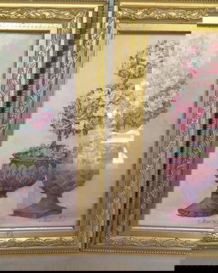 RAR -2 TABLOURI VINTAGE BARBARA MOCK ,AUTENTICE,USA