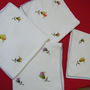 3+1 servete de in cu broderie