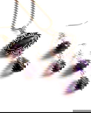 set cu ametist si cristale 39046