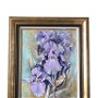 Tablou " Flori de Iris", pictat manual in culori acrilice, Pictura cu flori