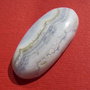 Cabochon calcedonie (INDIA - lucrat manual) aprox 39x17.5x6 mm